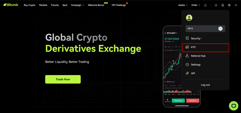 مراحل احراز هویت در صرافی بیت یونیکس