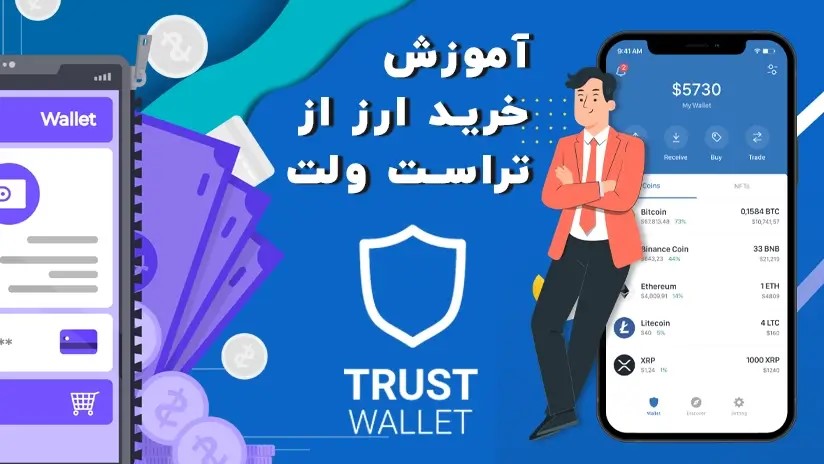 خرید ارز دیجیتال در کیف پول تراست ولت